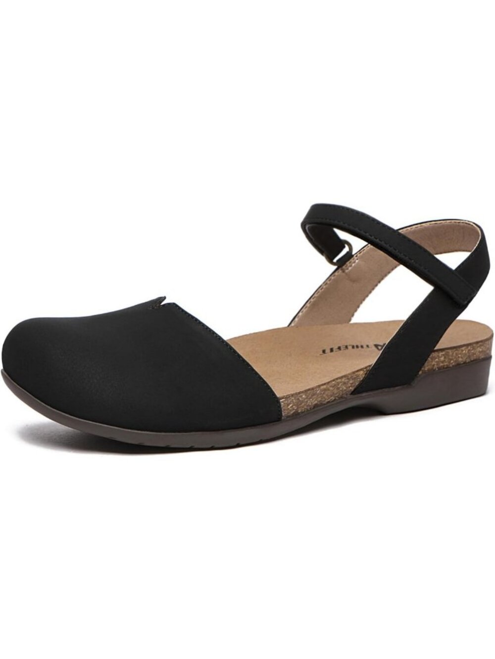 Comfortable Closed Toe Flat Sandals for Women - Summer Casual Footwear